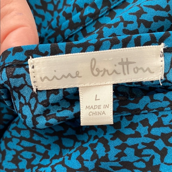 NWOT Teal Long Sleeve Women's Top Large - Picture 4 of 8